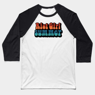 Riot Girl Summer Baseball T-Shirt